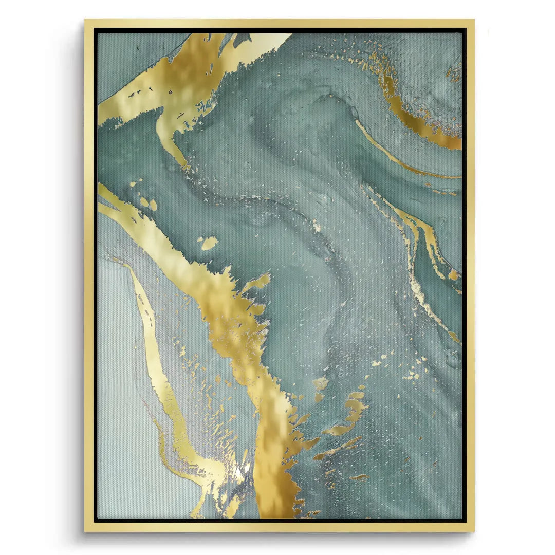 2Emerald Flow Set of 3 - Canvas