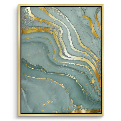 Emerald Flow Set of 3 - Canvas