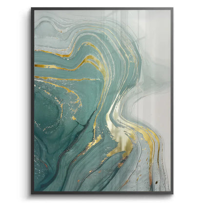 Emerald Flow Set of 3 - Fine Art