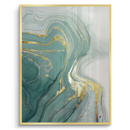 Emerald Flow Set of 3 - Fine Art