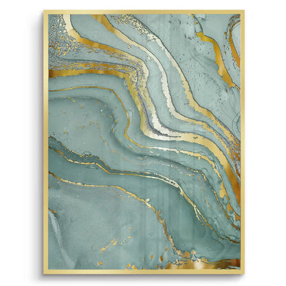 Emerald Flow Set of 3 - Fine Art