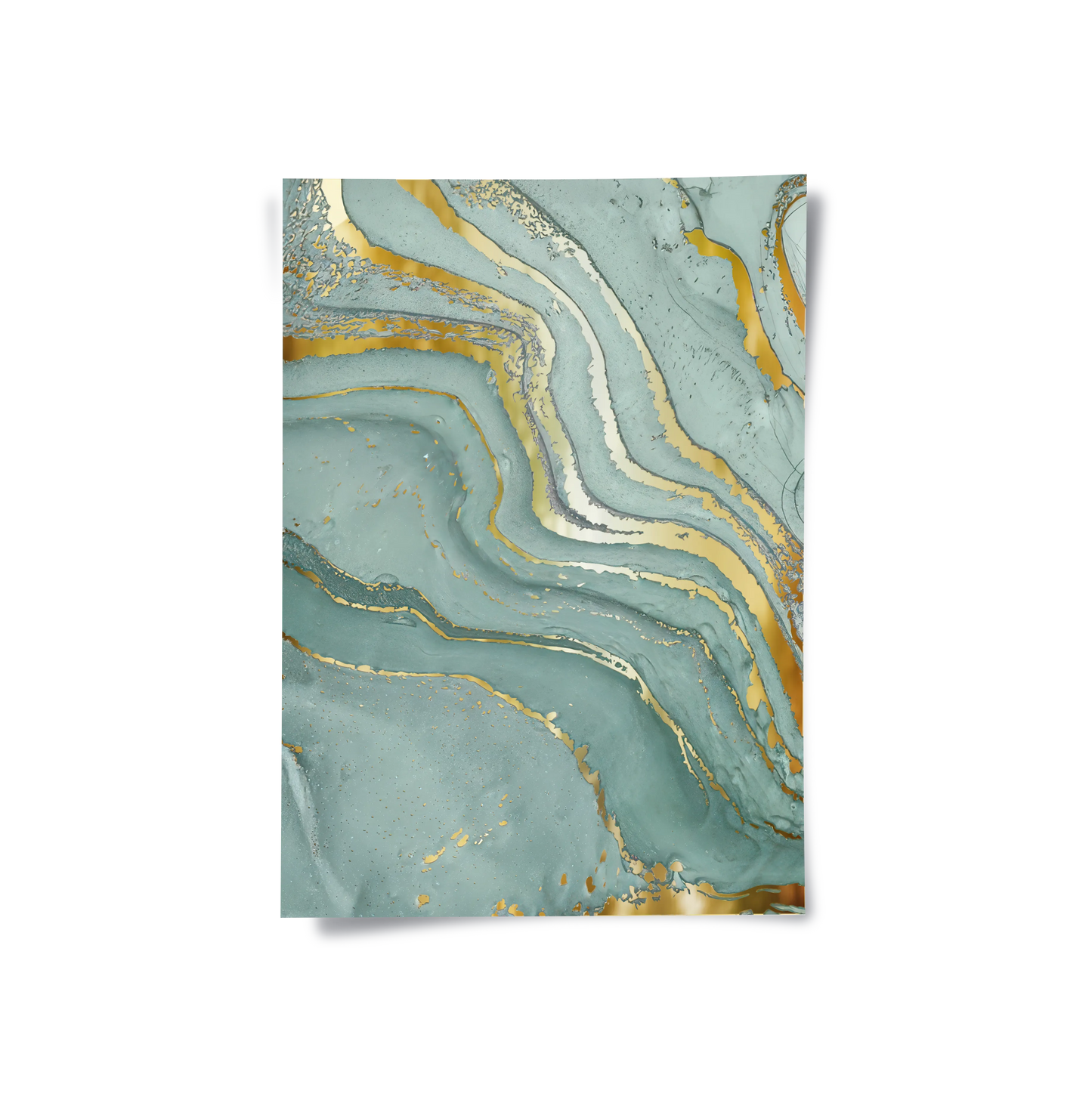2Emerald Flow Set of 3 - Poster