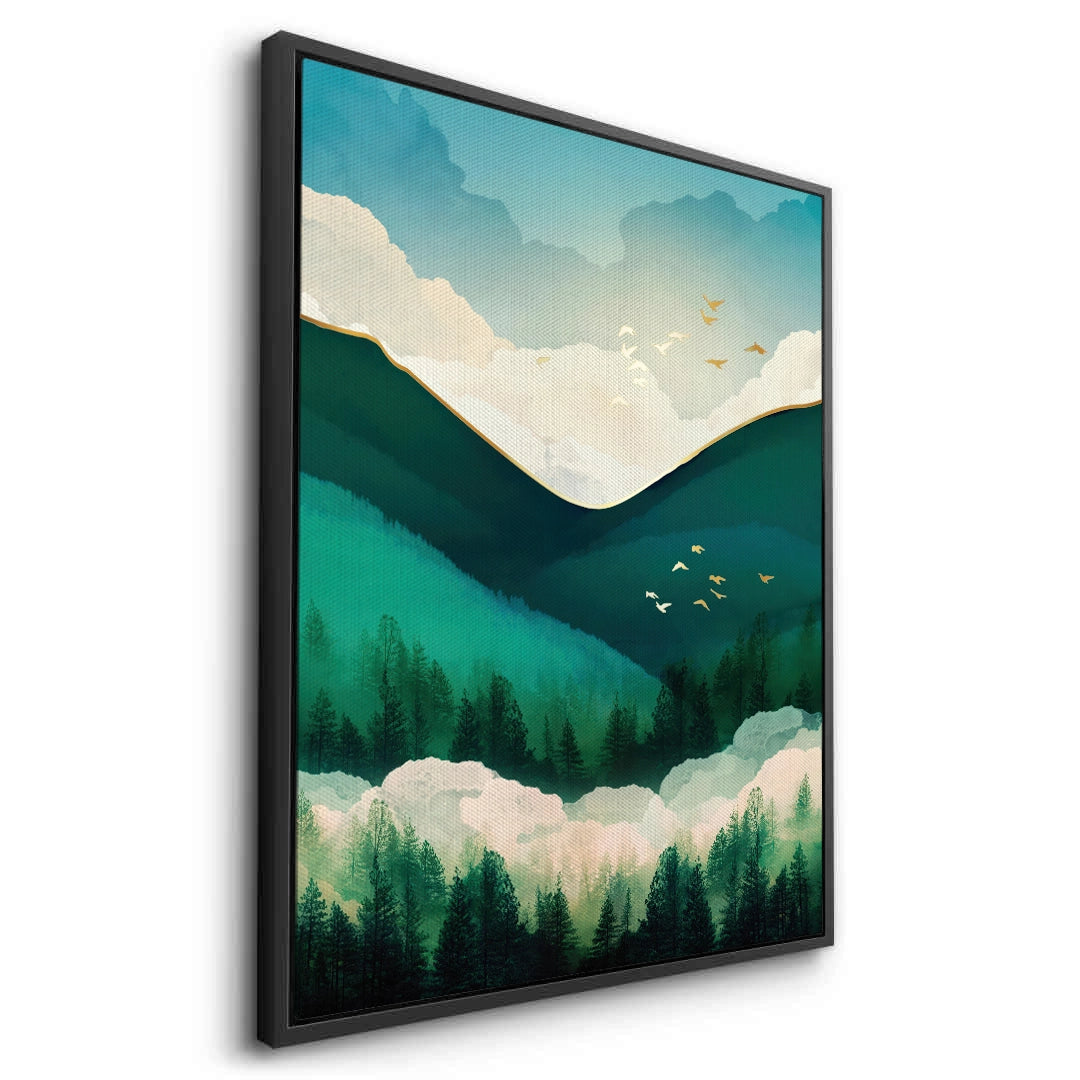 2Emerald Forest Abstract - Canvas