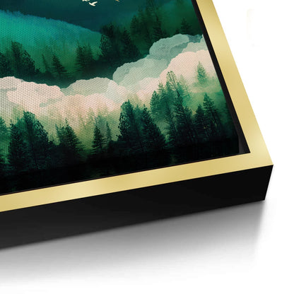 Emerald Forest Abstract - Canvas