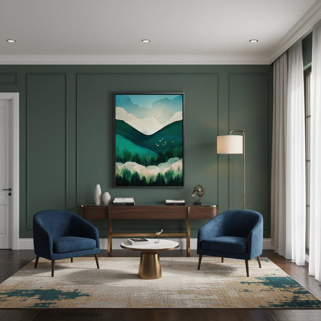 2Emerald Forest Abstract - Canvas