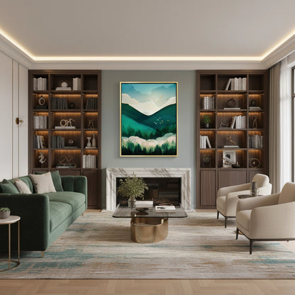 Emerald Forest Abstract - Canvas