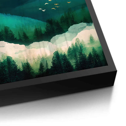 Emerald Forest Abstract - Fine Art