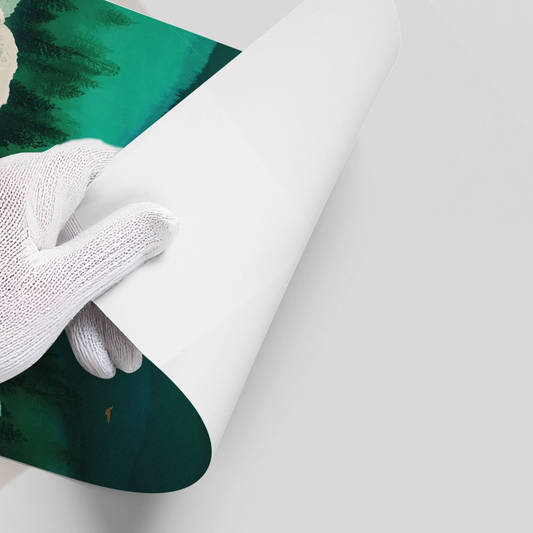 Emerald Forest Abstract - Poster