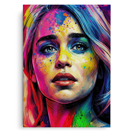 Emilia Clarke Pop Art - Canvas