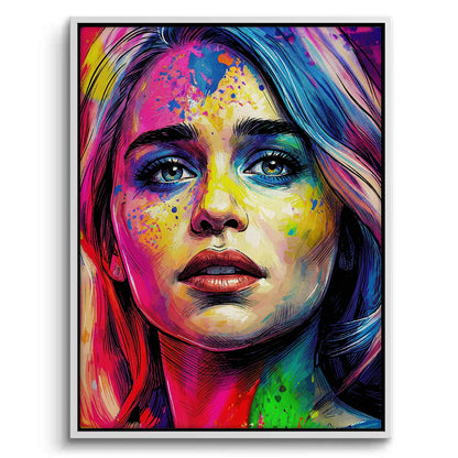 Emilia Clarke Pop Art - Canvas