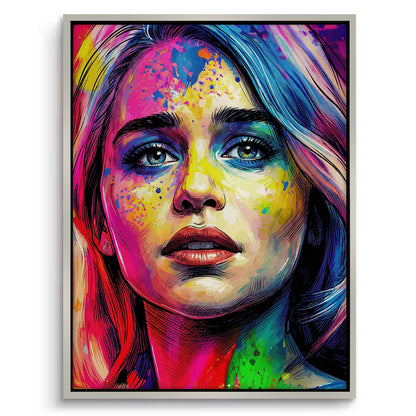 Emilia Clarke Pop Art - Canvas