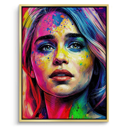 Emilia Clarke Pop Art - Canvas