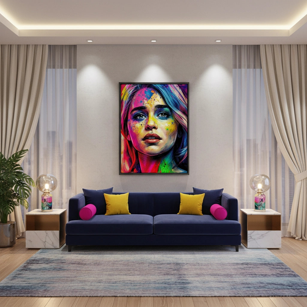 2Emilia Clarke Pop Art - Canvas