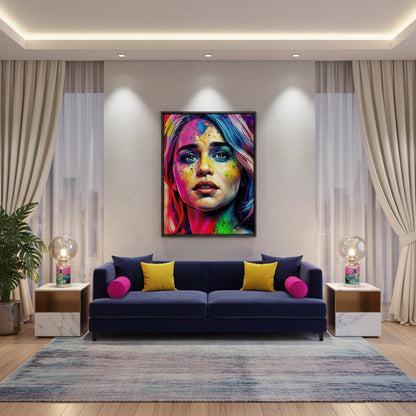 Emilia Clarke Pop Art - Canvas