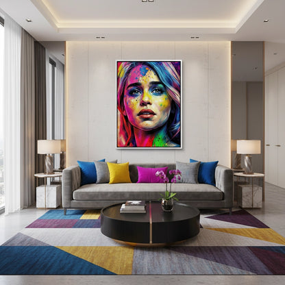 Emilia Clarke Pop Art - Canvas