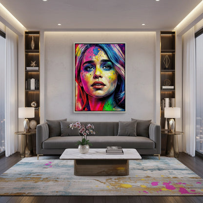 Emilia Clarke Pop Art - Canvas