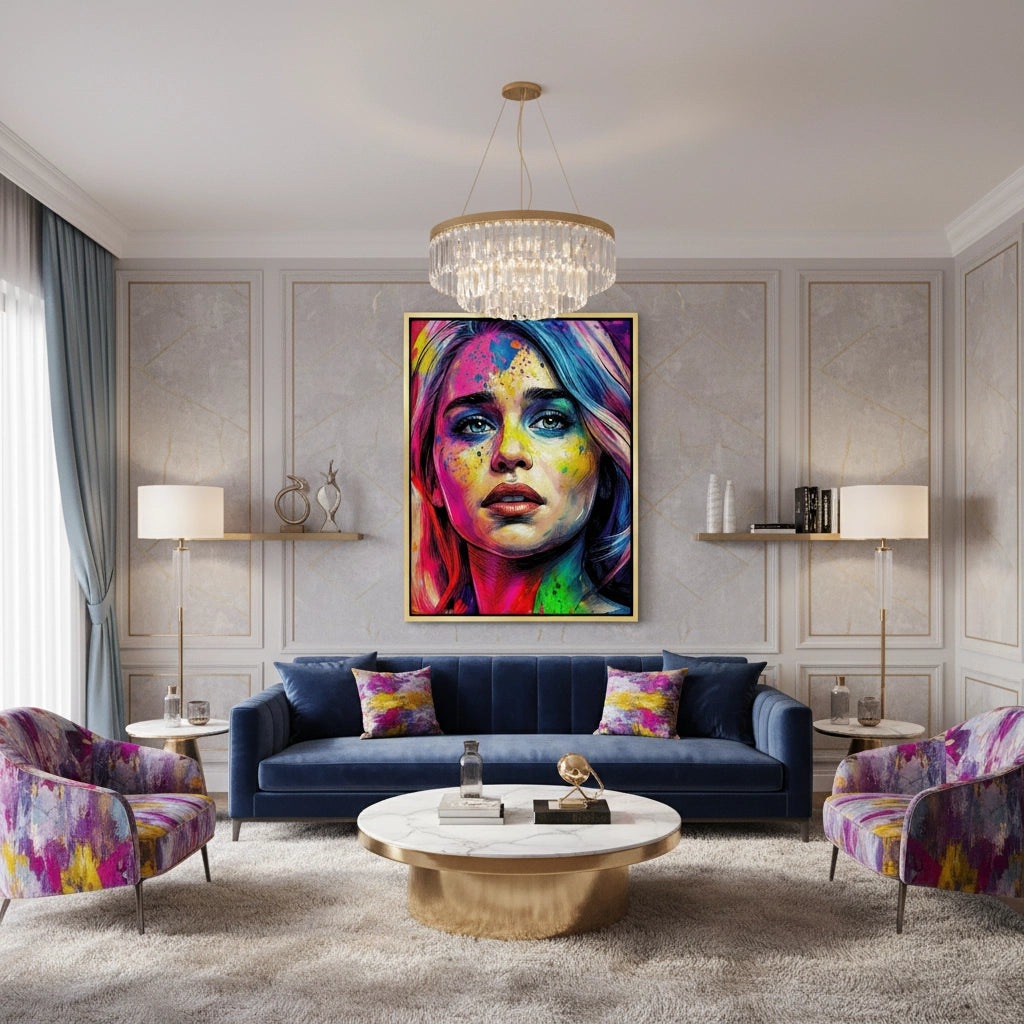 2Emilia Clarke Pop Art - Canvas