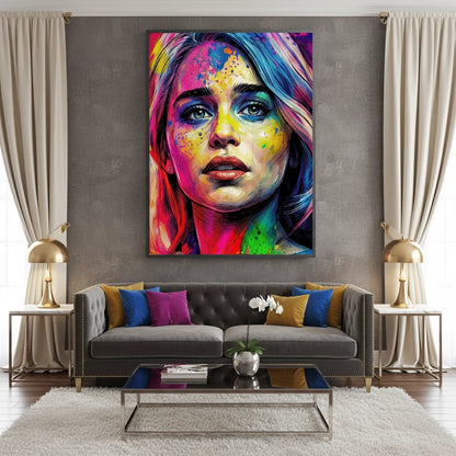 Emilia Clarke Pop Art - Fine Art