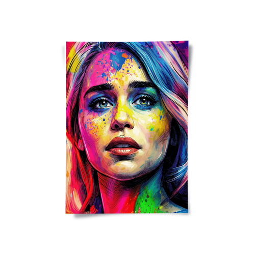 Emilia Clarke Pop Art - Poster