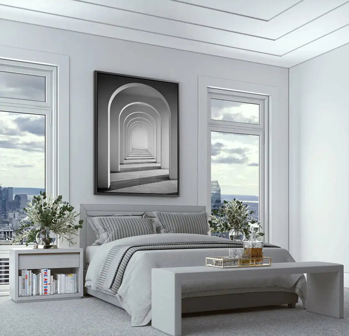 Endless Arches - Canvas - Jasmineart.ae