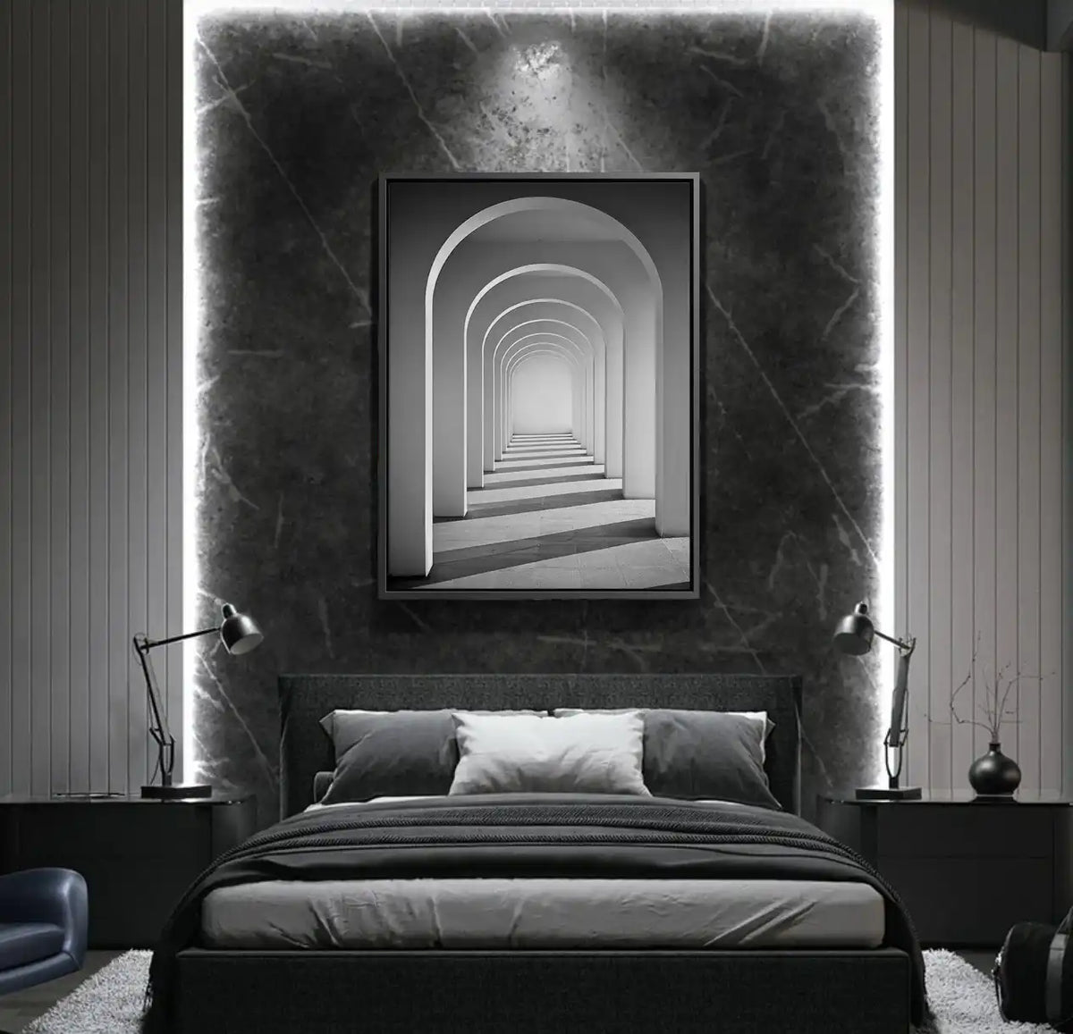 Endless Arches - Canvas - Jasmineart.ae