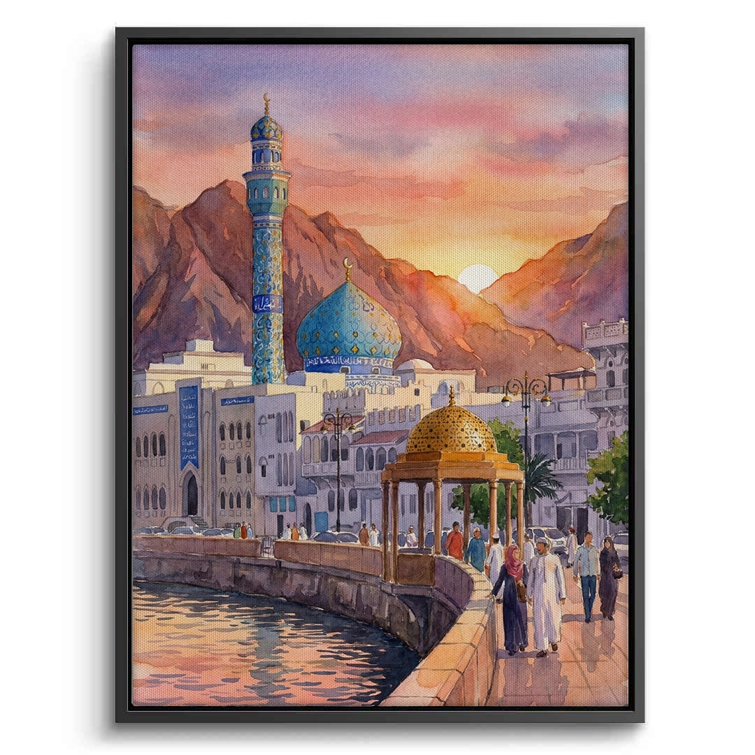 2Evening in Mutrah - Canvas