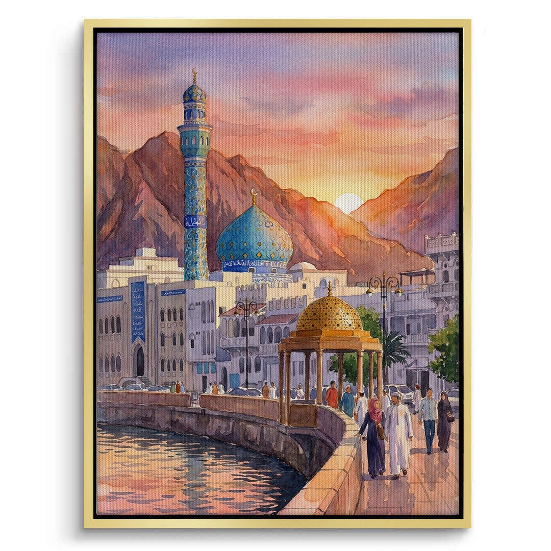 2Evening in Mutrah - Canvas