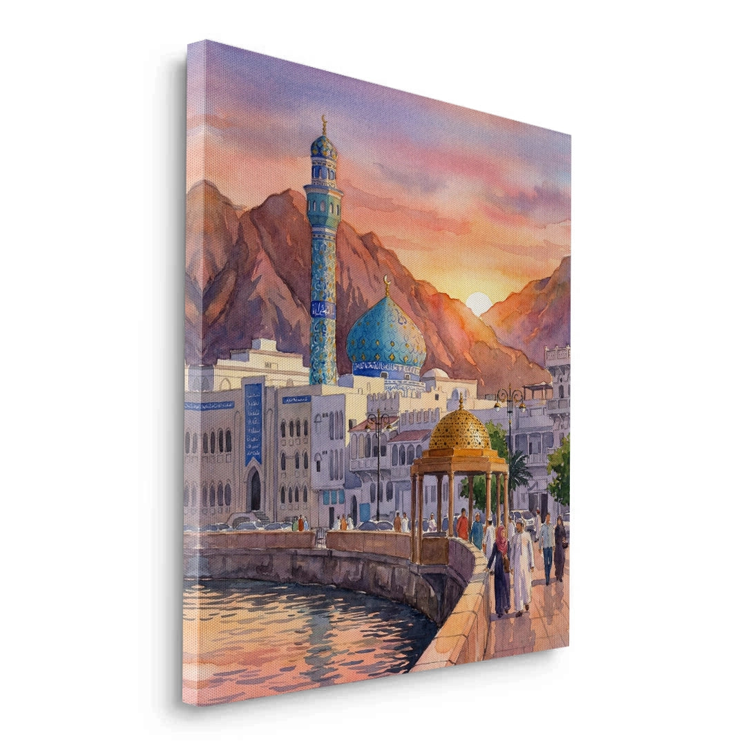 2Evening in Mutrah - Canvas