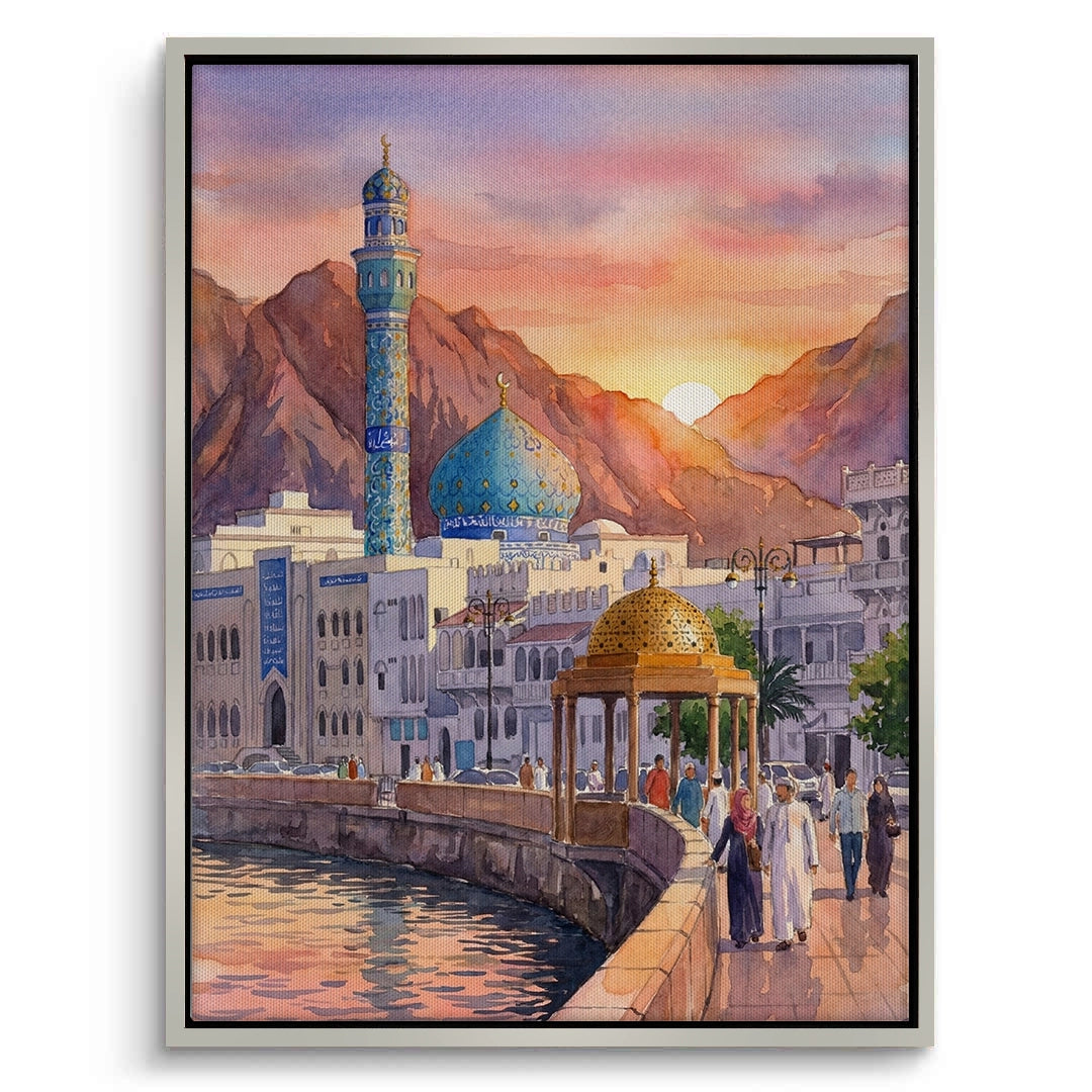 2Evening in Mutrah - Canvas