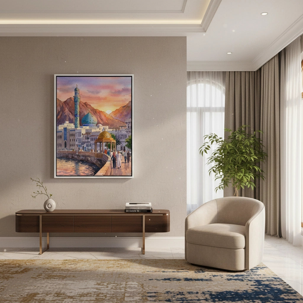 2Evening in Mutrah - Canvas