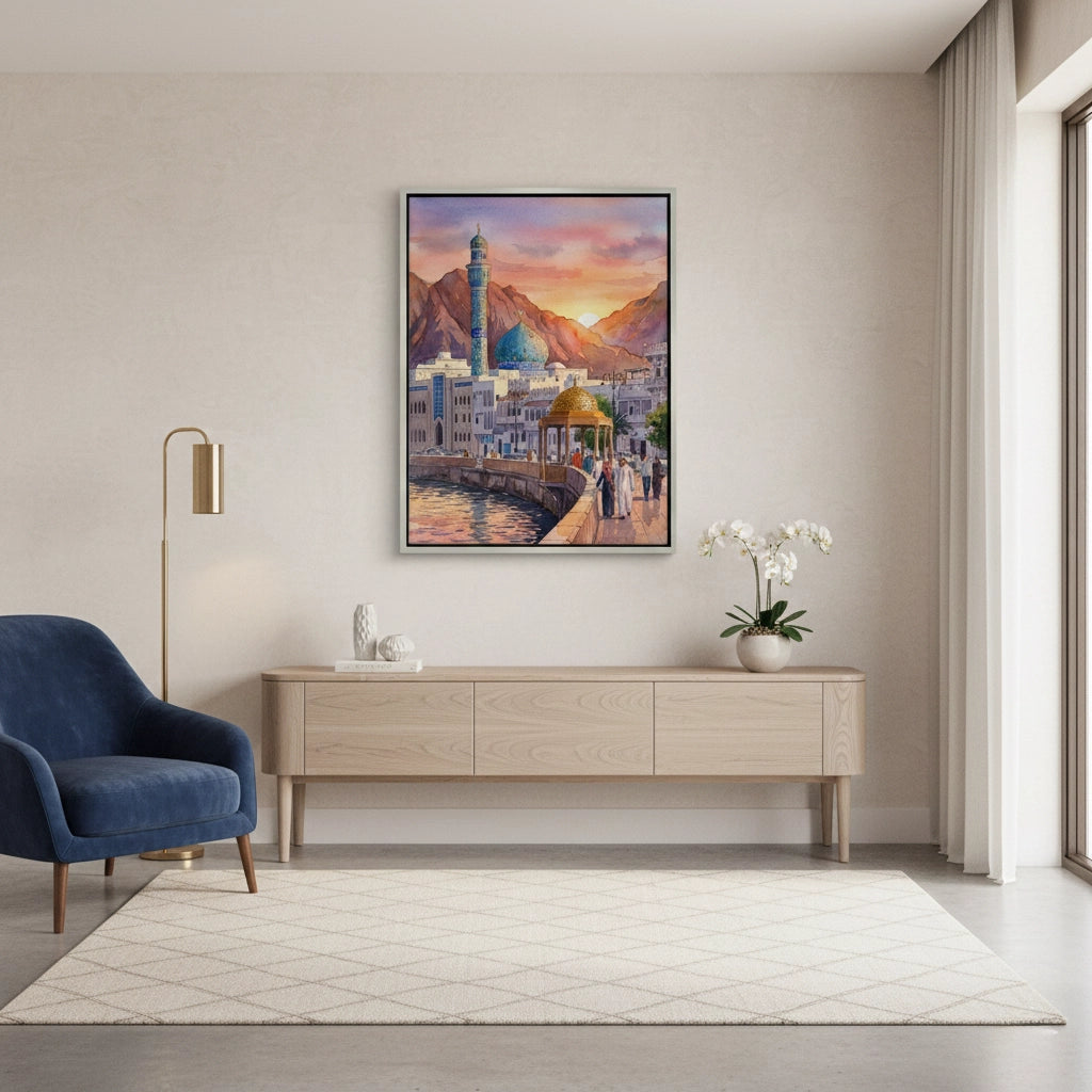 2Evening in Mutrah - Canvas