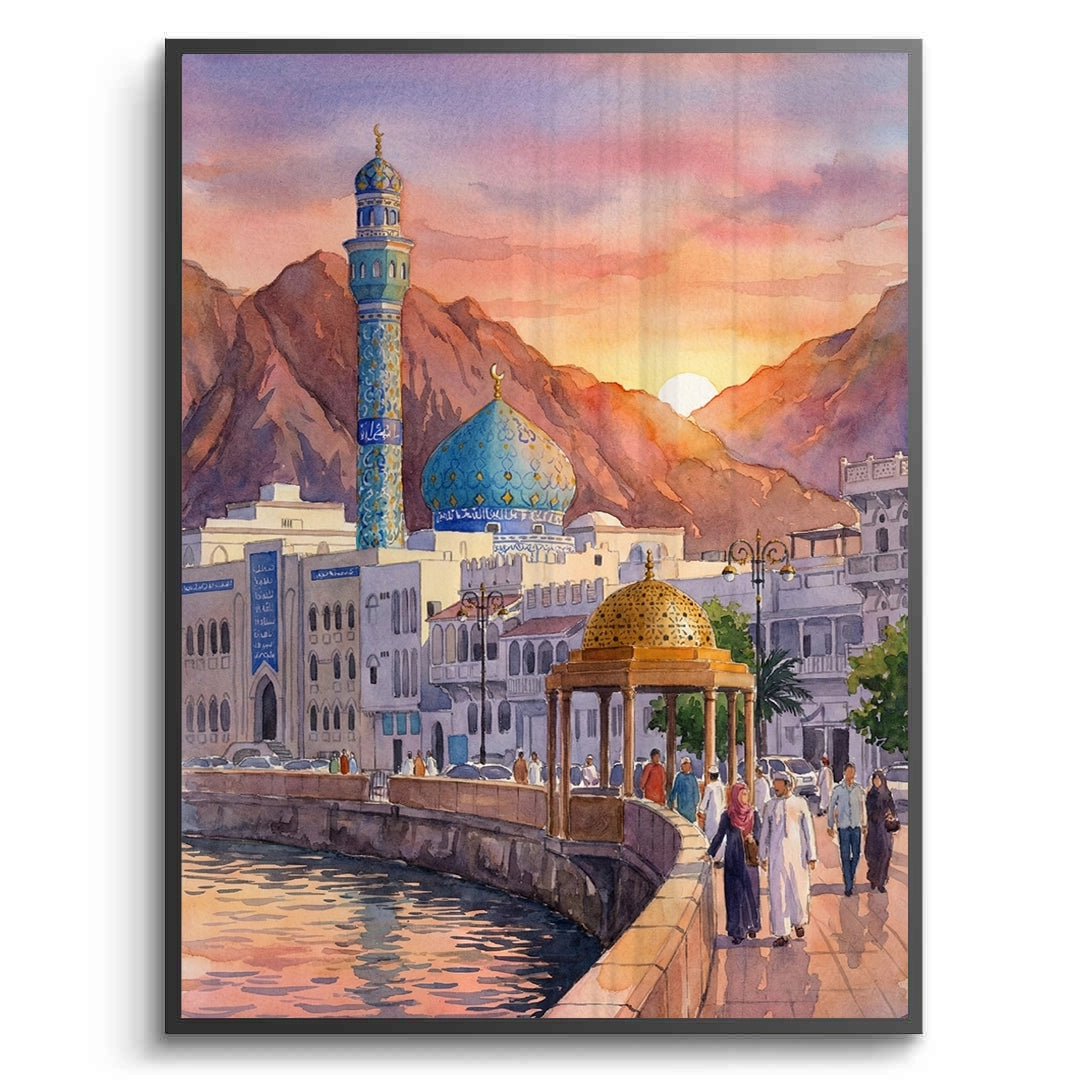 2Evening in Mutrah - Fine Art