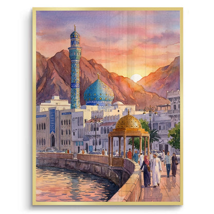 Evening in Mutrah - Fine Art