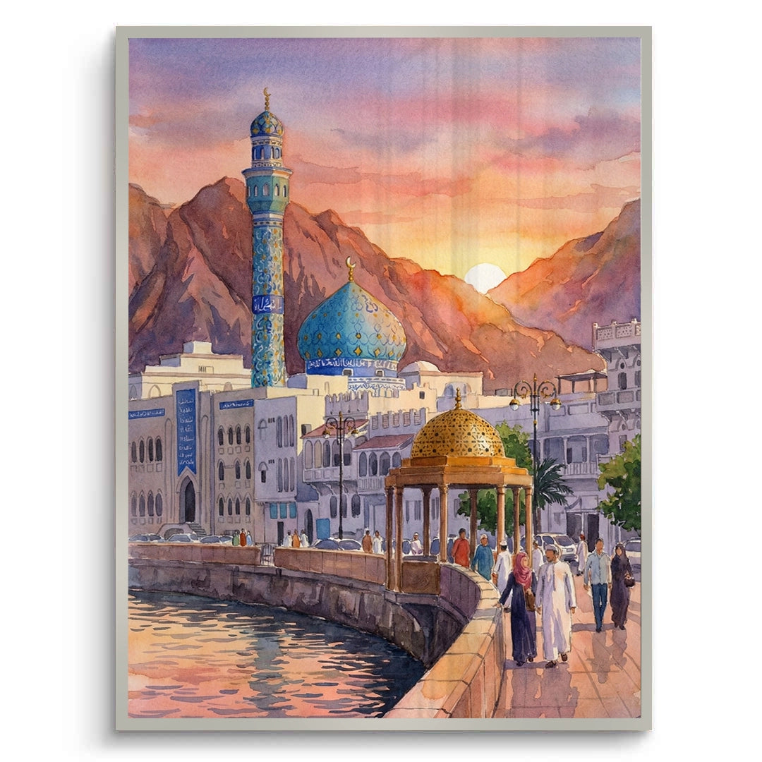 2Evening in Mutrah - Fine Art