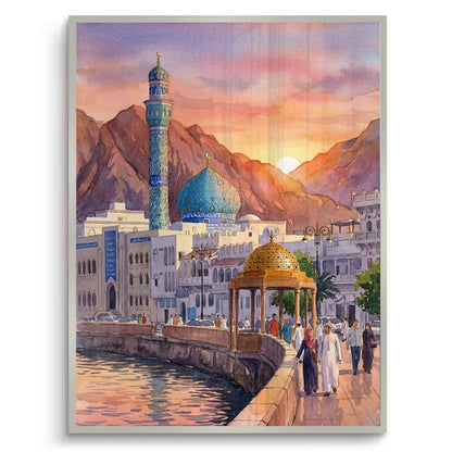 Evening in Mutrah - Fine Art