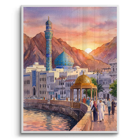 Evening in Mutrah - Fine Art