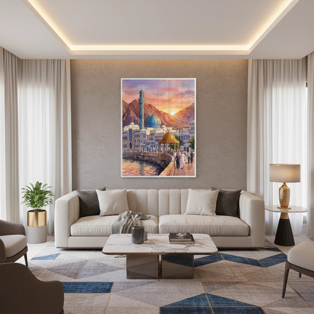 Evening in Mutrah - Fine Art