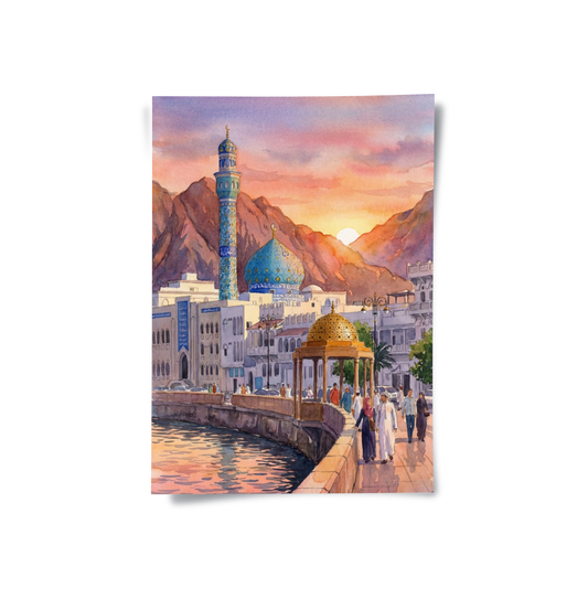 Evening in Mutrah - Poster