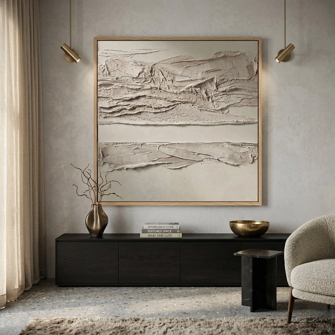 Evokes Nature abstract wall art, nature-inspired design, luxury UAE home decor