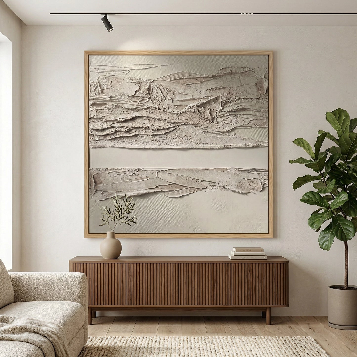 2Evokes Nature contemporary art print, botanical-inspired abstract artwork, UAE living room