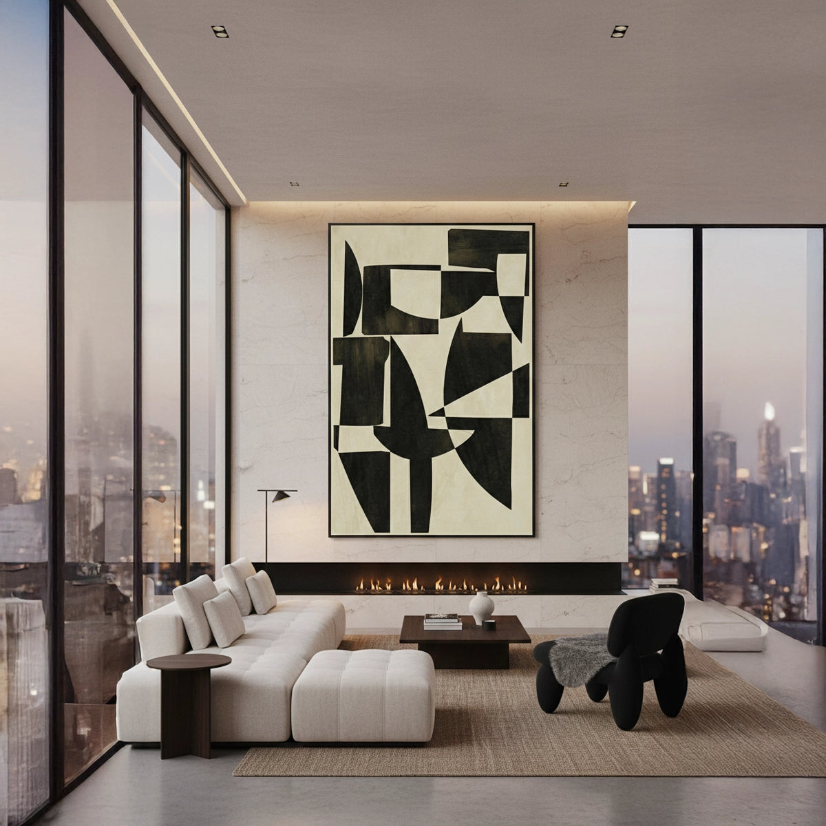 Expressive Neutral Silhouette Painting #ENSI440
