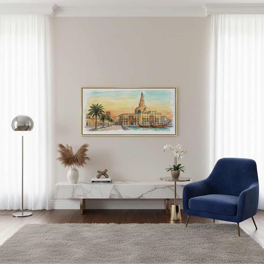 2Fanar Mosque - Canvas