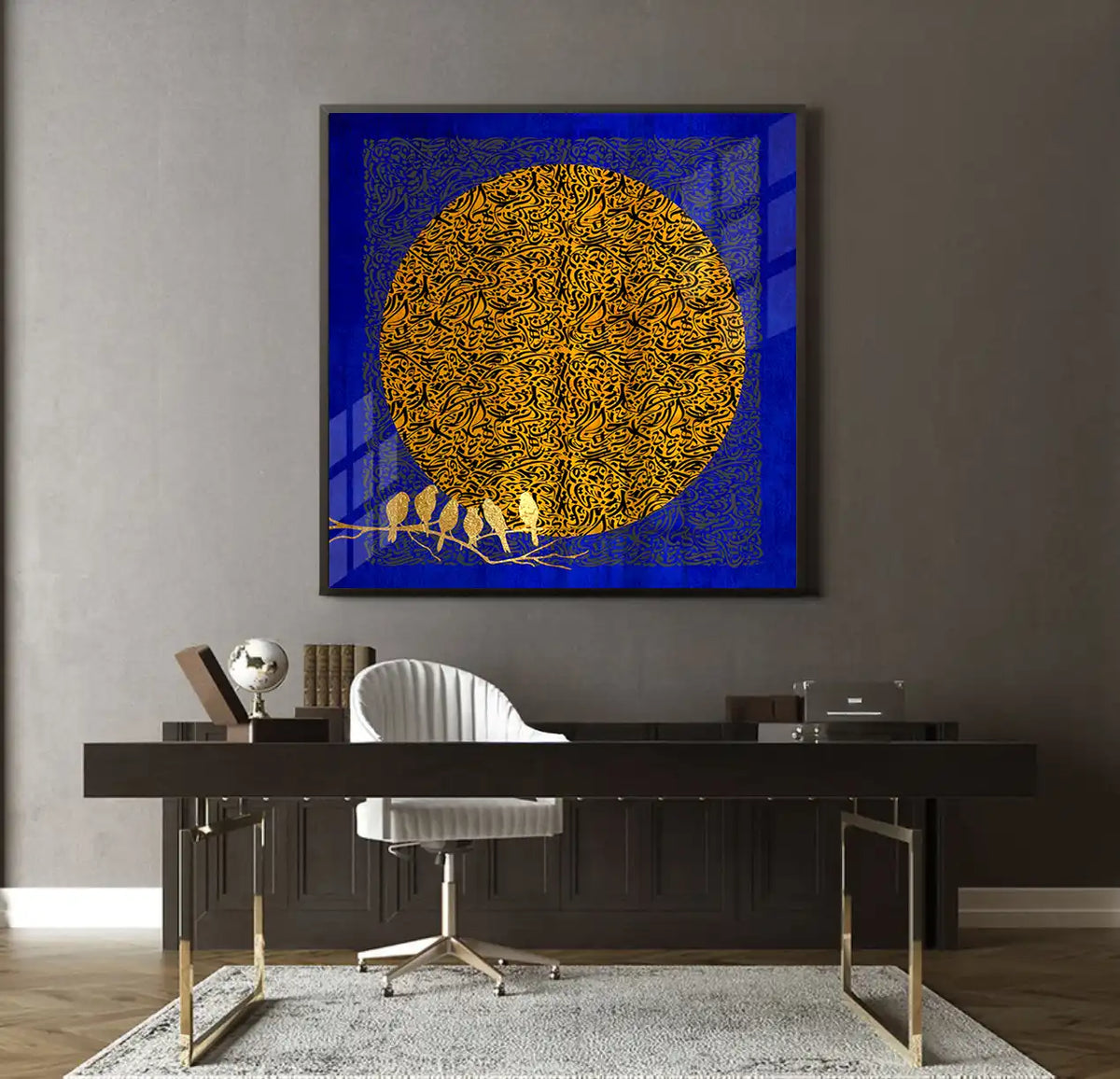 Moon and Flock - Fine Art - Jasmineart.ae