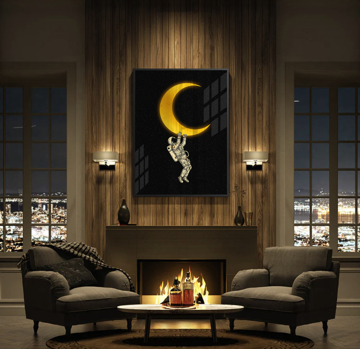 Midnight Orbit - Fine Art - Jasmineart.ae