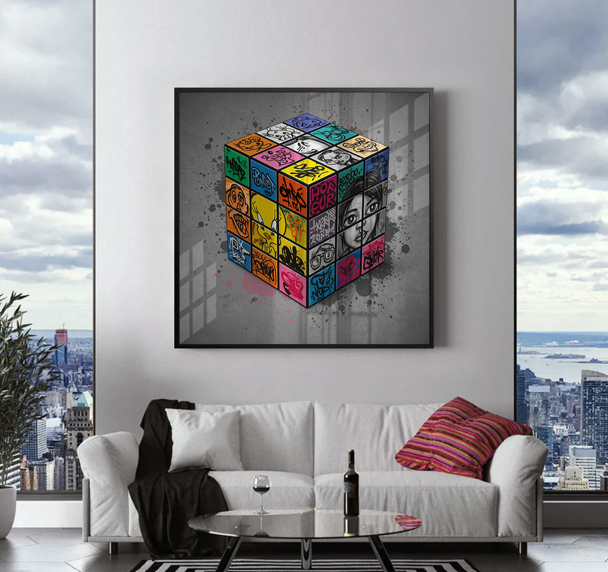 Street Art Puzzle - Fine Art - Jasmineart.ae