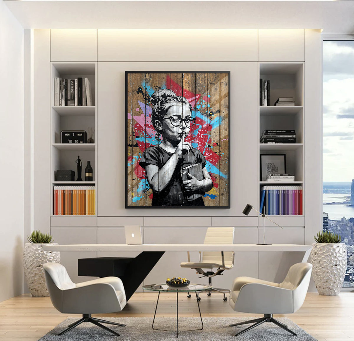 Shhh  - Fine Art - Jasmineart.ae