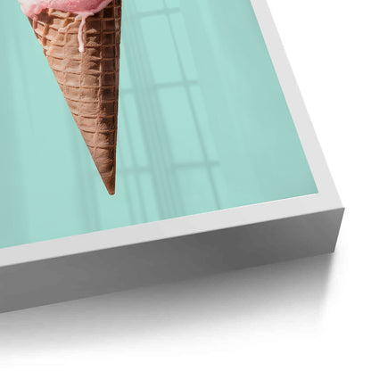 Flamingo Ice Cream Cone - Fine Art