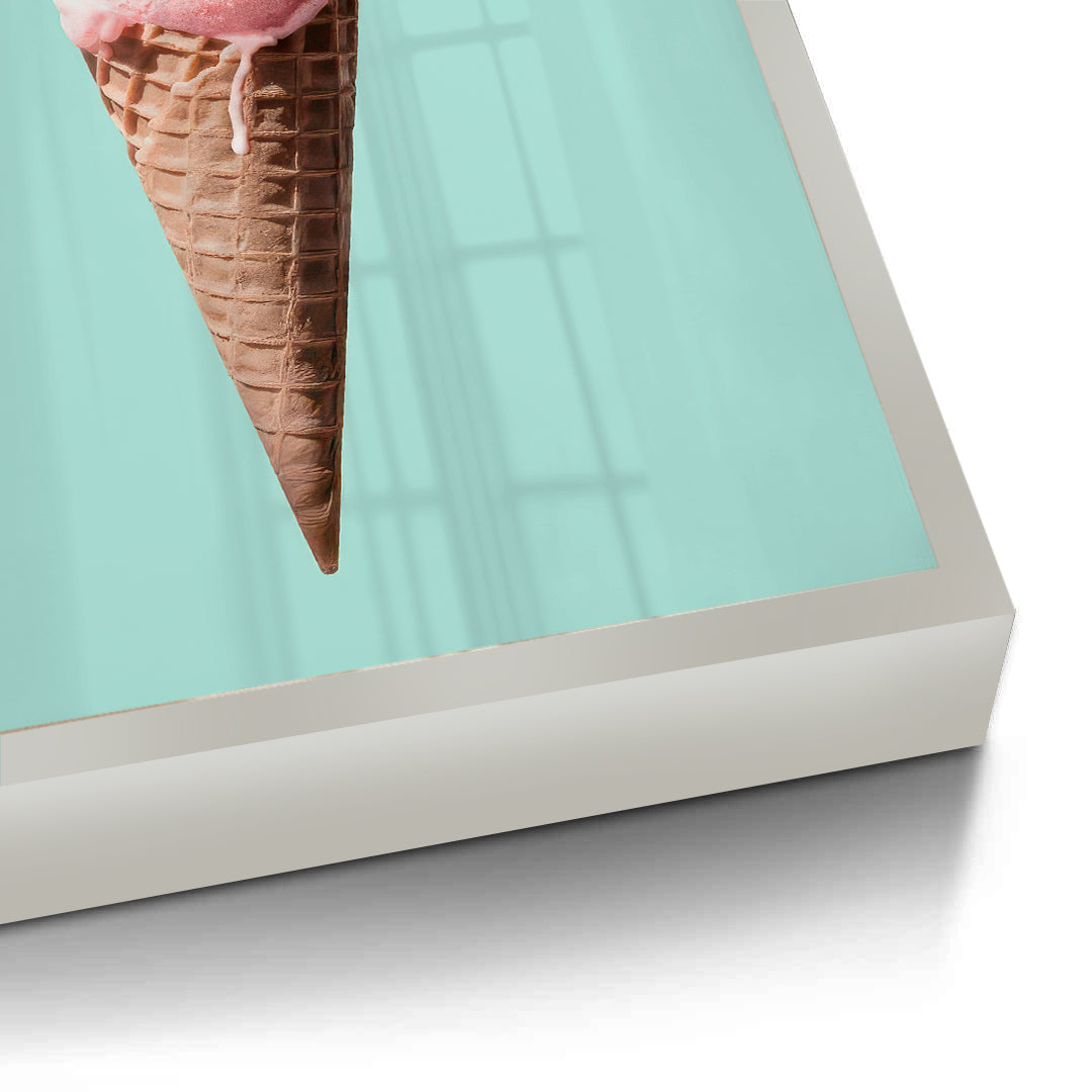 2Flamingo Ice Cream Cone - Fine Art