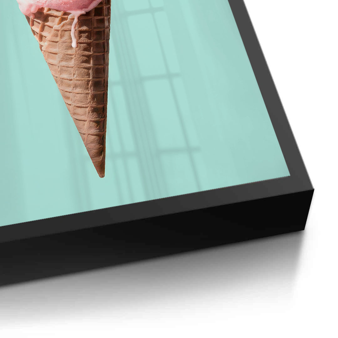2Flamingo Ice Cream Cone - Fine Art