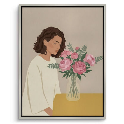 Floral Serenity - Canvas